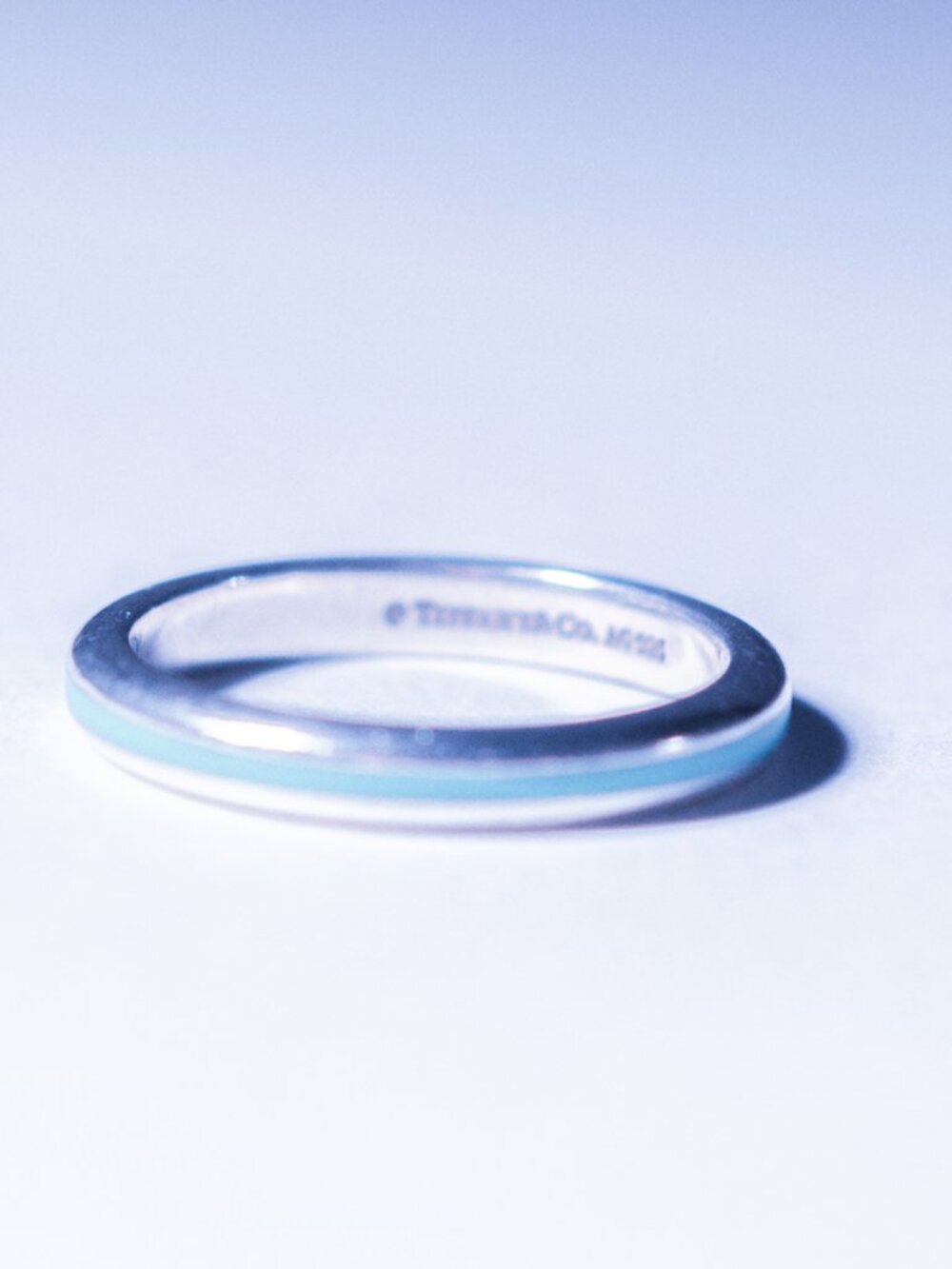 Tiffany & Co. Enamel Stripe Ring - Picture 4 of 6